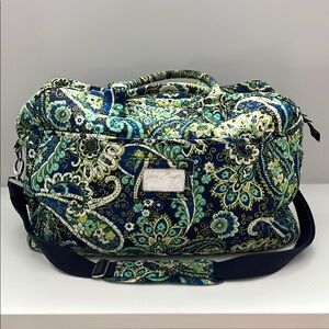Vera Bradley Blue and Green Travel Bag